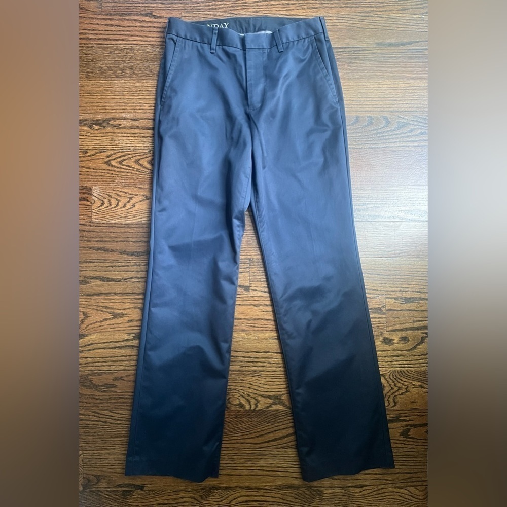 Bonobos Monday Pants Mens 28x30 Dark Blue Straight Fit 100% Cotton NWOT